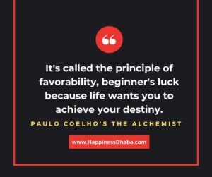 It's called the principle of favorability, beginner's luck because life wants you to achieve your destiny.